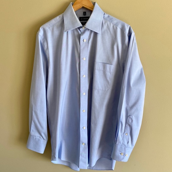👔 NEW LeMercier Blue Dress Shirt - Picture 2 of 2